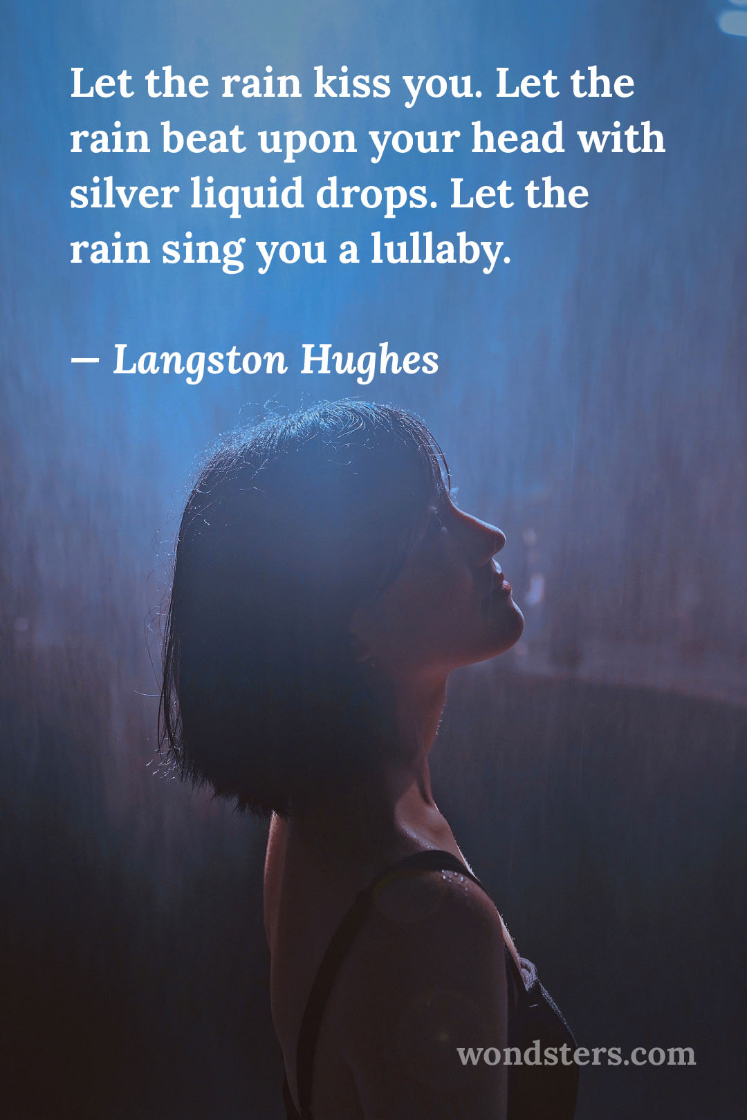 woman under the rain
